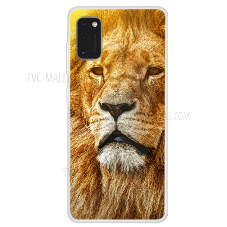 Mönstertryckt mjukt TPU-skal för Samsung Galaxy A41 (global version)
