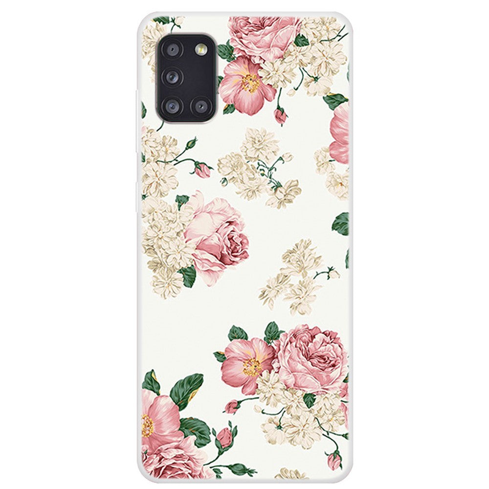 Mönstertryck Mjukt TPU Skyddsskal mobilskal för Samsung Galaxy A31