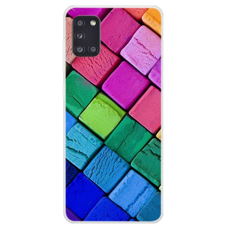 Mönstertryck Mjukt TPU Skyddsskal mobilskal för Samsung Galaxy A31