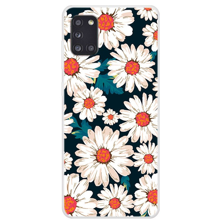 Mönstertryck Mjukt TPU Skyddsskal mobilskal för Samsung Galaxy A31