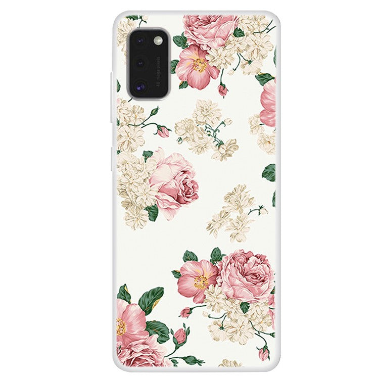 Mönstertryckt mjukt TPU-skal tillbehör för Samsung Galaxy A41 (global version)