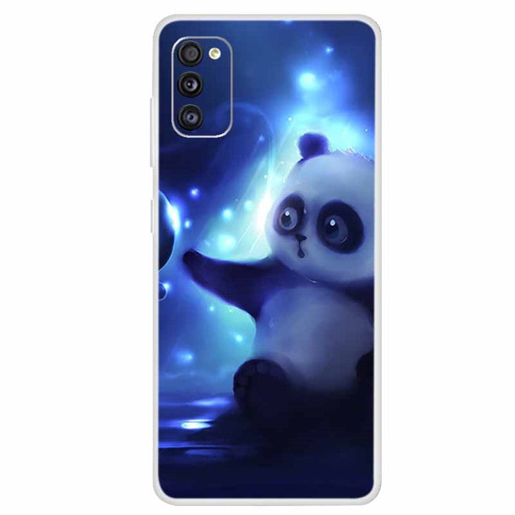 Clear Pattern Printing Soft TPU Back Case for Samsung Galaxy A41 (Global Version)