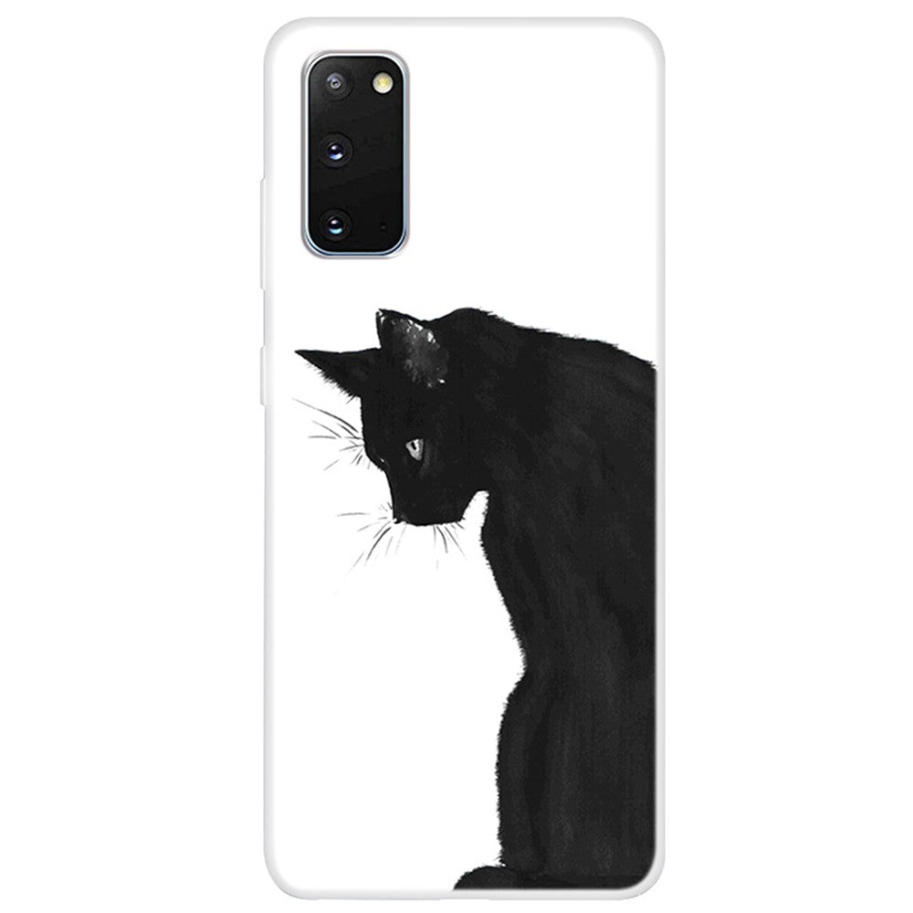 Clear Pattern Printing Soft TPU Back Shell for Samsung Galaxy S20 4G/S20 5G