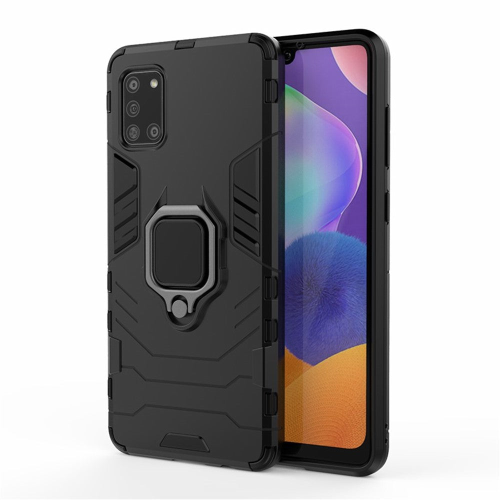 PC + TPU Stylish Case with Kickstand for Galaxy A31