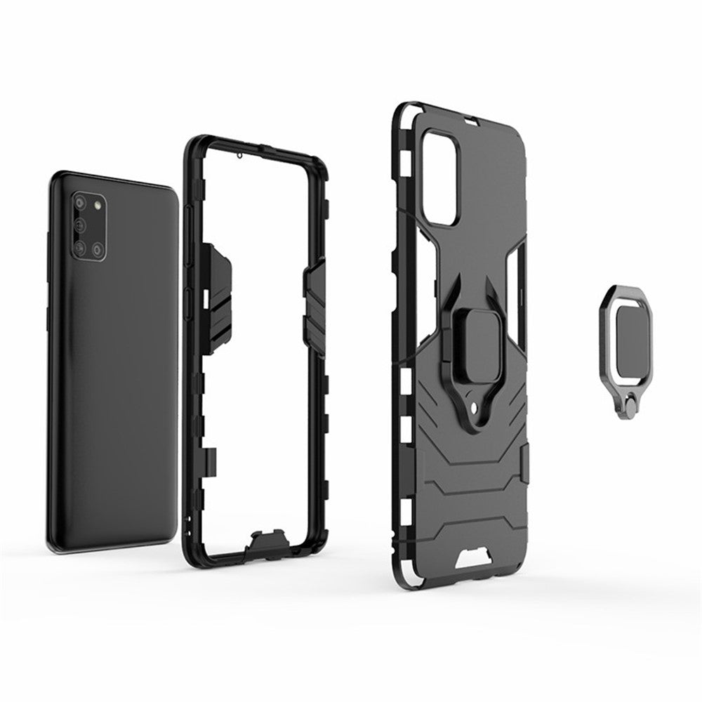 PC + TPU Stylish Case with Kickstand for Galaxy A31