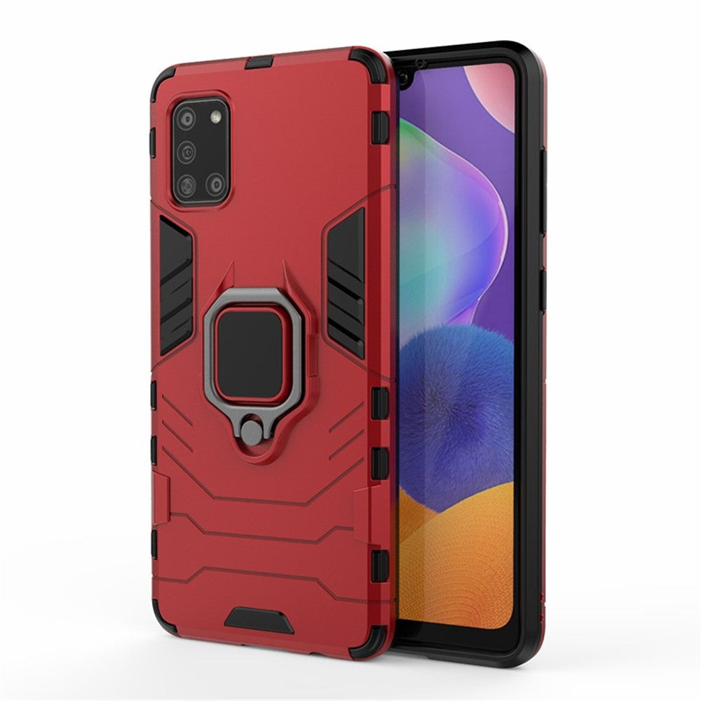 PC + TPU Stylish Case with Kickstand for Galaxy A31