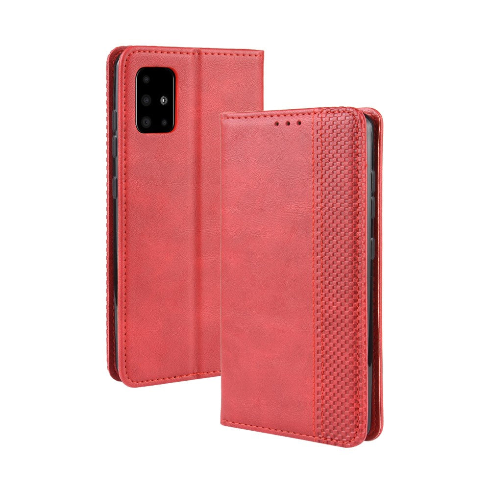 Retro Magnetic Leather Cover for Samsung Galaxy A51 5G SM-A516