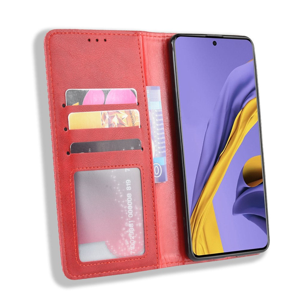 Retro Magnetic Leather Cover for Samsung Galaxy A51 5G SM-A516