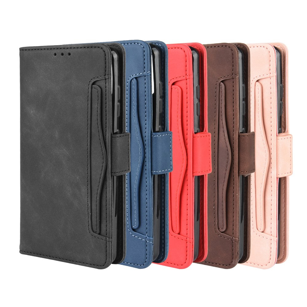 With Stand PU Leather Cover with Multiple Card Slots for Samsung Galaxy A51 5G SM-A516