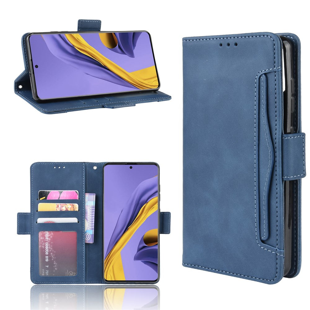 With Stand PU Leather Cover with Multiple Card Slots for Samsung Galaxy A51 5G SM-A516