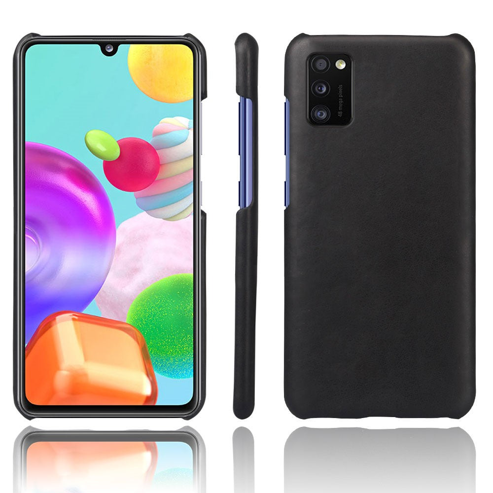 Crazy Horse PU-læderbelagt pc-beskyttelsescover til Samsung Galaxy A41 (global version)