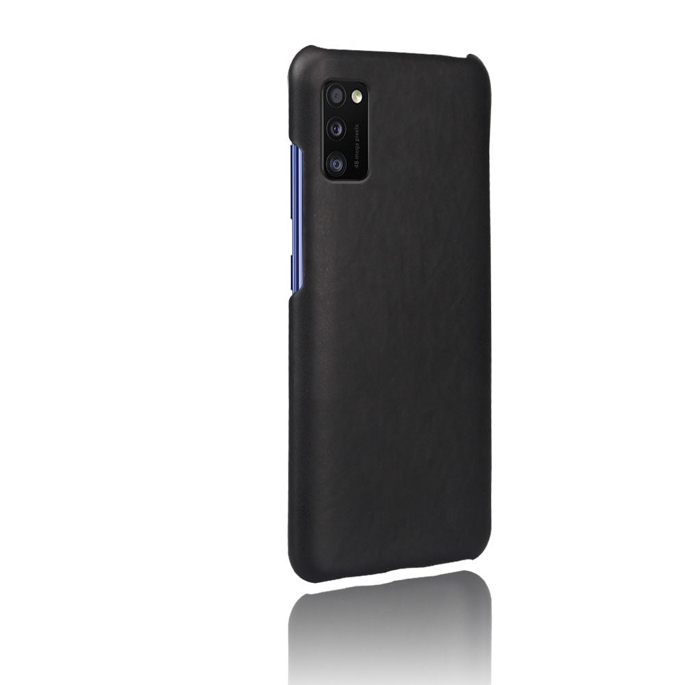 Crazy Horse PU-læderbelagt pc-beskyttelsescover til Samsung Galaxy A41 (global version)