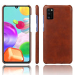 Crazy Horse PU-læderbelagt pc-beskyttelsescover til Samsung Galaxy A41 (global version)