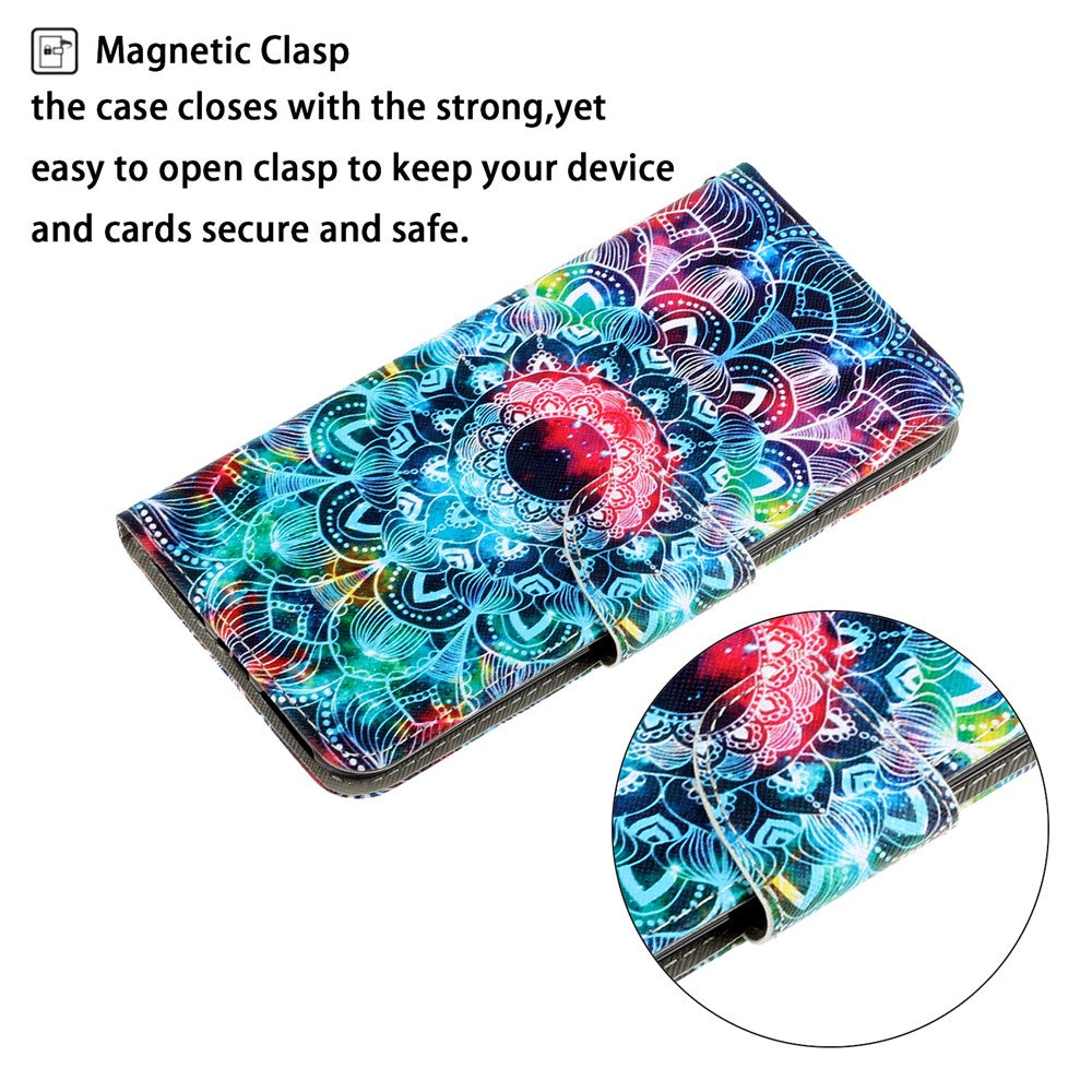 Pattern Printing Flip Leather Wallet Phone Cover for Samsung Galaxy A31
