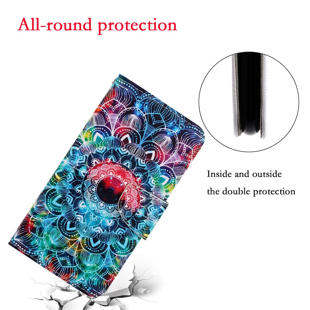 Pattern Printing Flip Leather Wallet Phone Cover for Samsung Galaxy A31