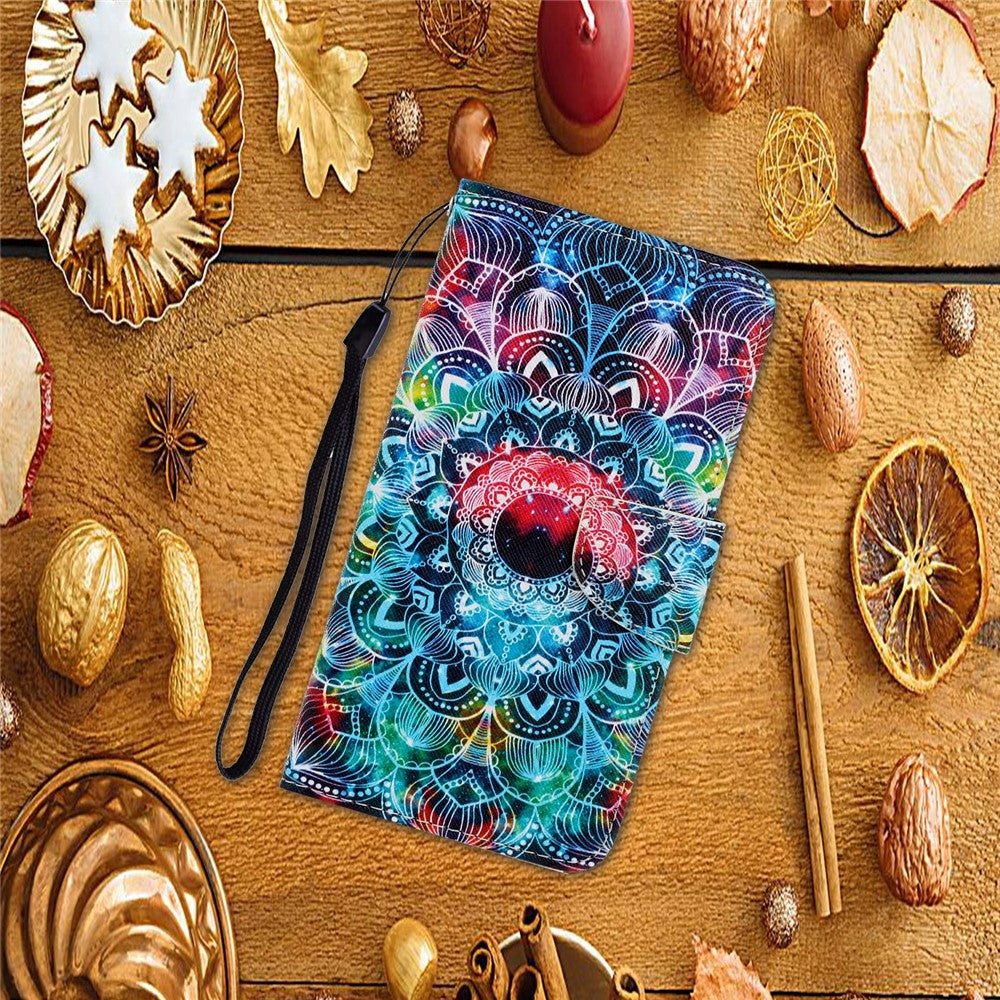 Pattern Printing Flip Leather Wallet Phone Cover for Samsung Galaxy A31