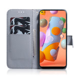 Läderfodral med tryck till Samsung Galaxy A11 (EU-versionen)/M11