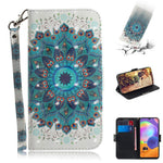 Pattern Printing Light Spot Decor Leather Wallet Phone Case Cover for Samsung Galaxy A31