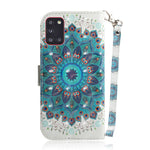 Pattern Printing Light Spot Decor Leather Wallet Phone Case Cover for Samsung Galaxy A31