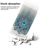 Pattern Printing Light Spot Decor Leather Wallet Phone Case Cover for Samsung Galaxy A31