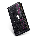Glittery Starry Style Laserudskåret Lædercover til Samsung Galaxy A51 SM-A515