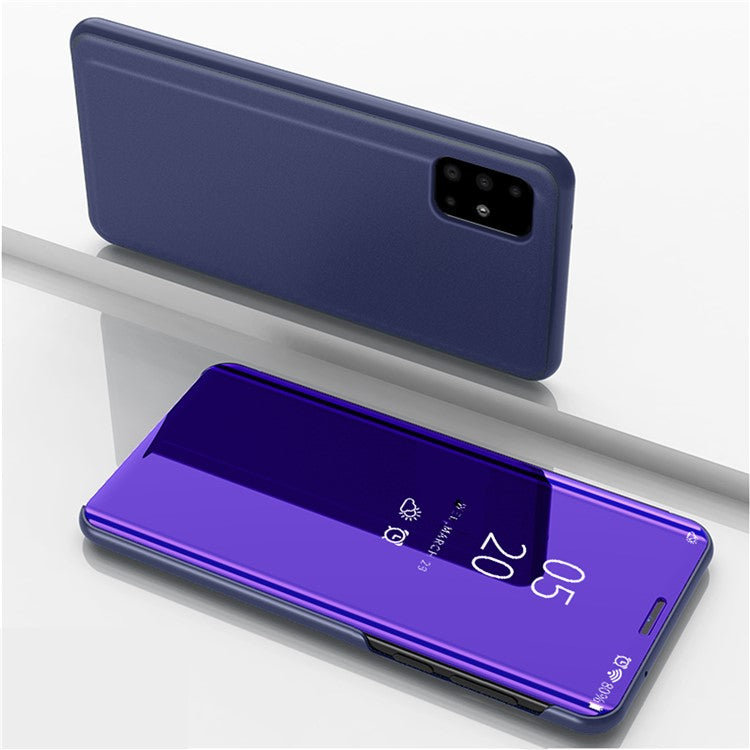 Samsung Galaxy A51 5G flipetui i læder med stativ og fuld beskyttelse