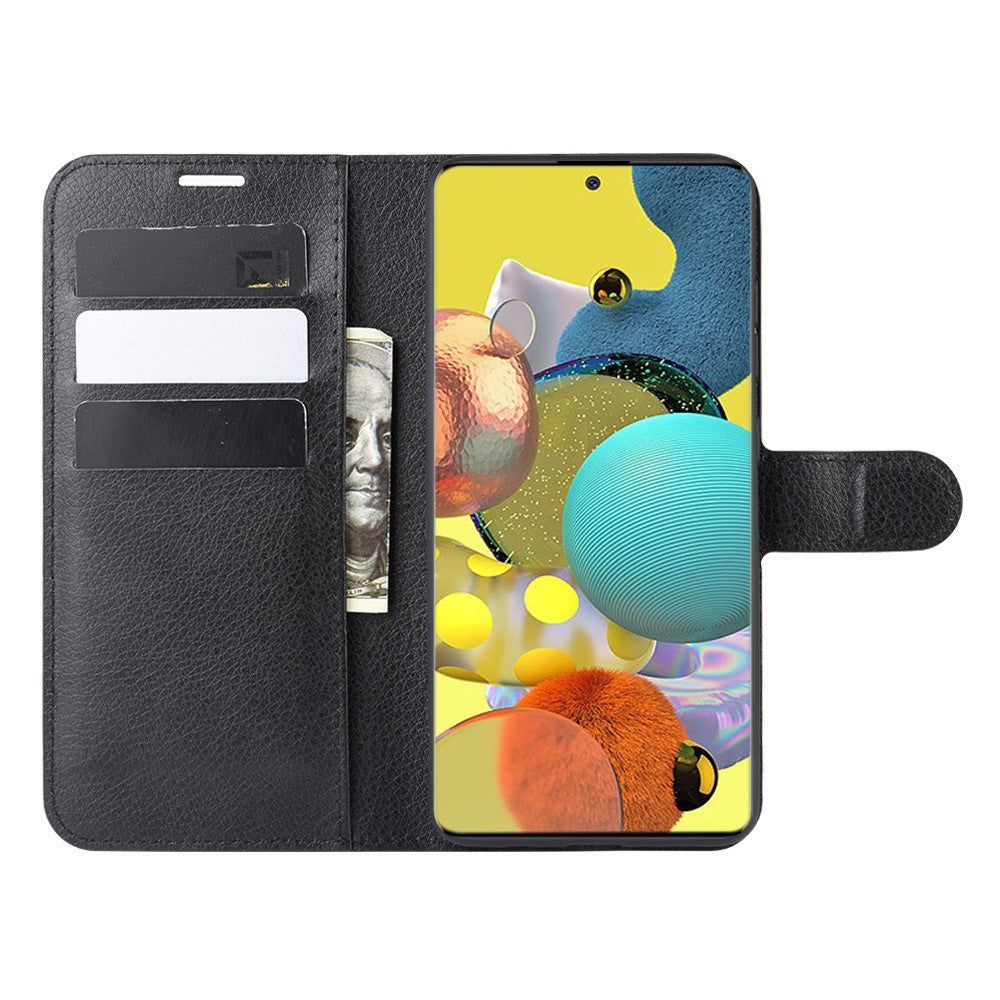 Litchi Surface with Wallet Leather Stand Case for Samsung Galaxy A51 5G SM-A516