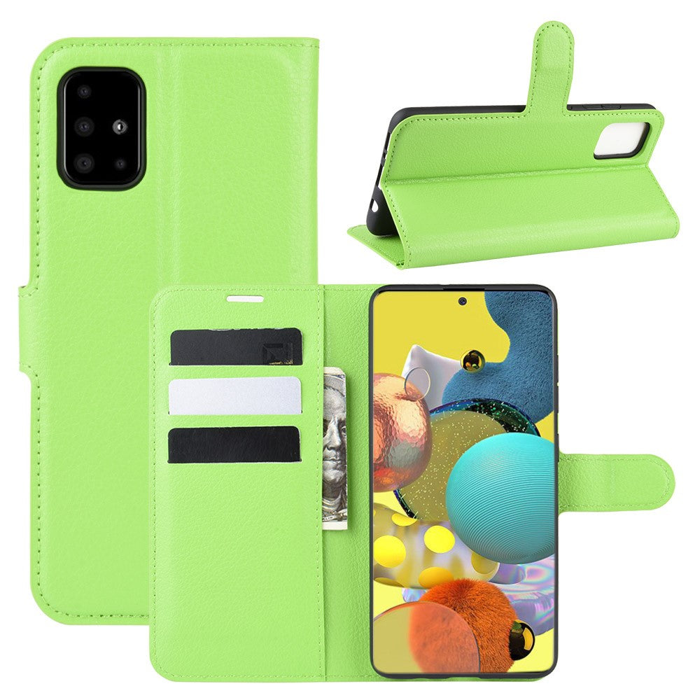 Litchi Surface with Wallet Leather Stand Case for Samsung Galaxy A51 5G SM-A516