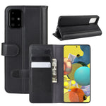 For Samsung Galaxy A51 5G SM-A516 Phone Cases Genuine Split Leather Wallet Mobile Cover Stand