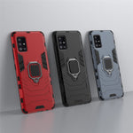 Cool Guard Ring Holder Kickstand PC TPU Hybrid Case Protective Shell for Samsung Galaxy A51 5G SM-A516