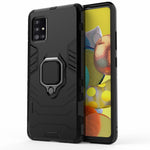 Cool Guard Ring Holder Kickstand PC TPU Hybrid Case Protective Shell for Samsung Galaxy A51 5G SM-A516