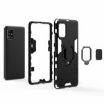 Cool Guard Ring Holder Kickstand PC TPU Hybrid Case Protective Shell for Samsung Galaxy A51 5G SM-A516