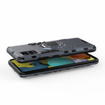 Cool Guard Ring Holder Kickstand PC TPU Hybrid Case Protective Shell for Samsung Galaxy A51 5G SM-A516