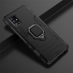 Cool Guard Ring Holder Kickstand PC TPU Hybrid Case Protective Shell for Samsung Galaxy A51 5G SM-A516