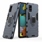 Cool Guard Ring Holder Kickstand PC TPU Hybrid Case Protective Shell for Samsung Galaxy A51 5G SM-A516