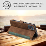 Stylish Retro Splicing Leather Cool Shell for Galaxy A31