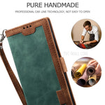 Stylish Retro Splicing Leather Cool Shell for Galaxy A31