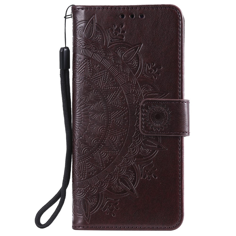 Imprint Flower Leather Cool Wallet Case for Samsung Galaxy A31