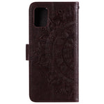 Imprint Flower Leather Cool Wallet Case for Samsung Galaxy A31