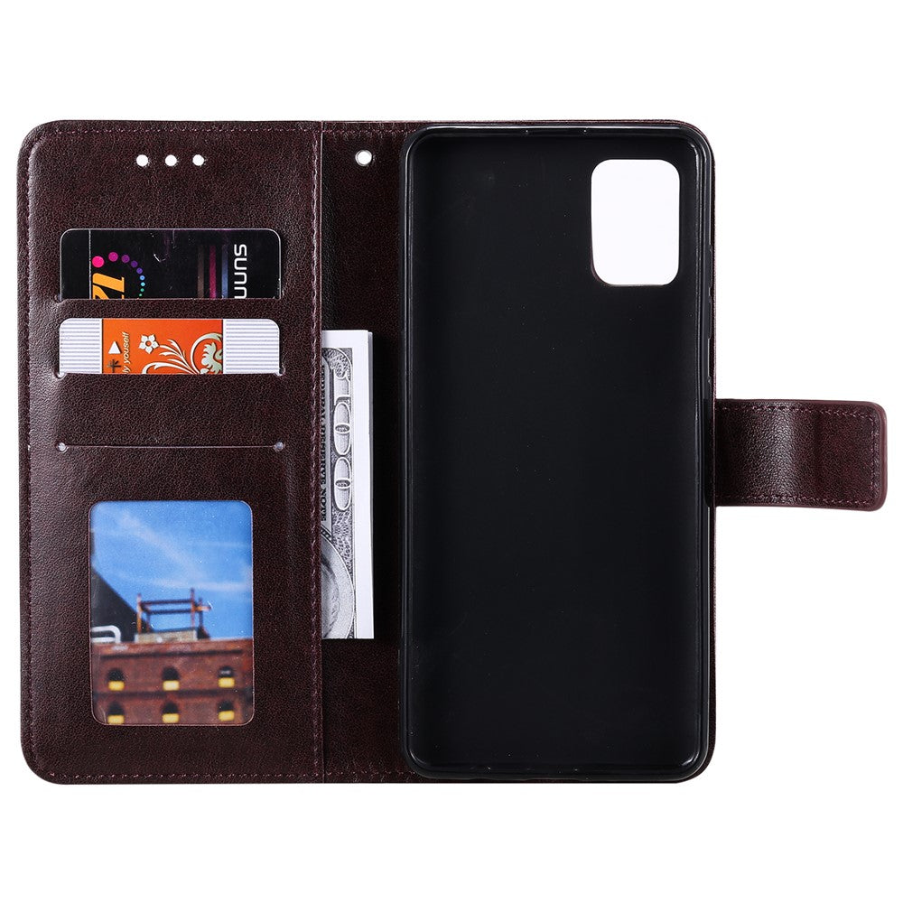 Imprint Flower Leather Cool Wallet Case for Samsung Galaxy A31