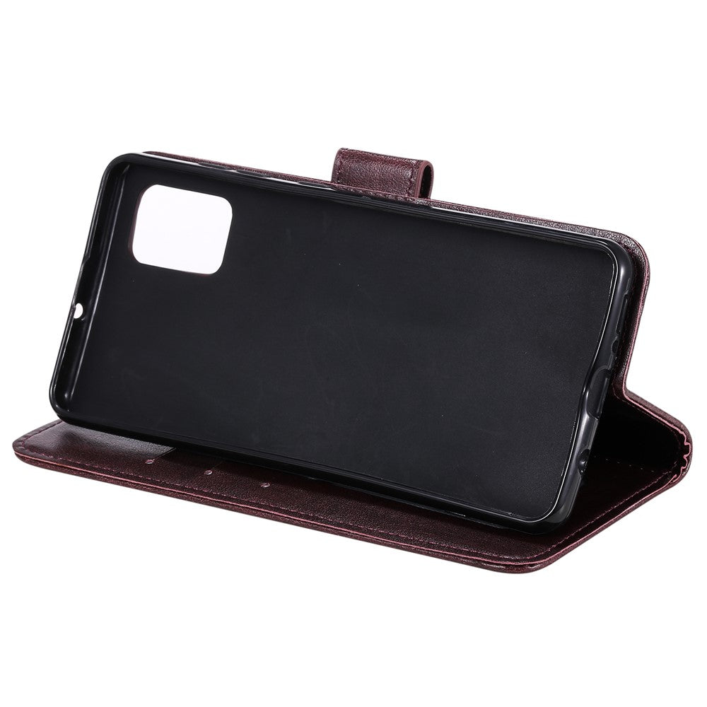 Imprint Flower Leather Cool Wallet Case for Samsung Galaxy A31