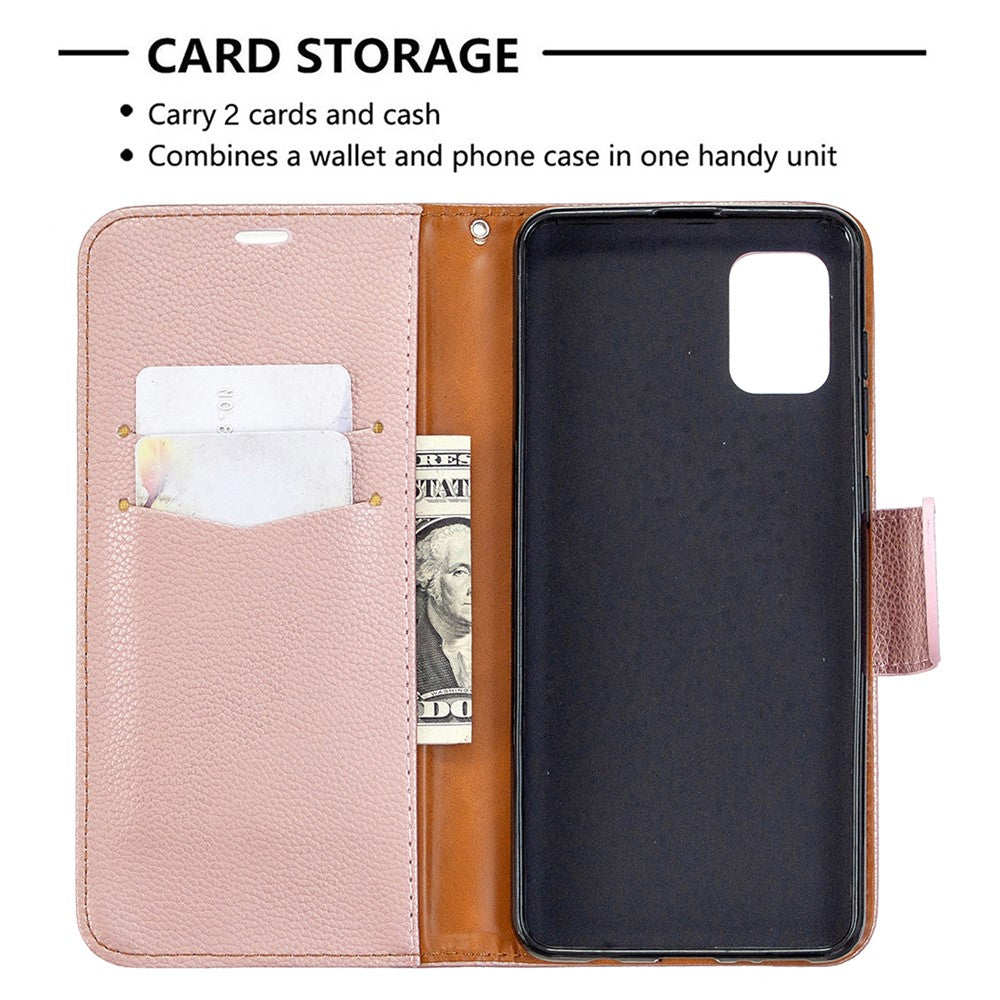 Litchi Surface Wallet Leather Stand Case for Samsung Galaxy A31