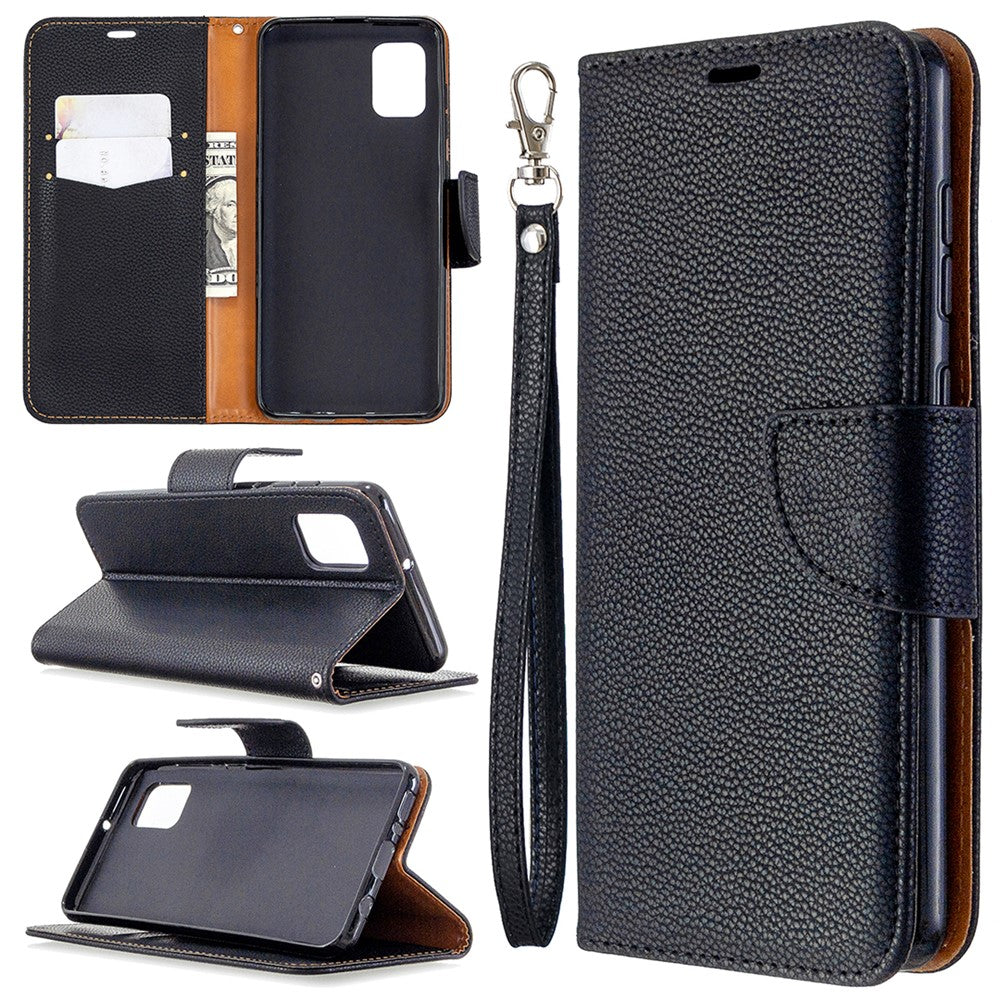 Litchi Surface Wallet Leather Stand Case for Samsung Galaxy A31