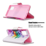 Pattern Printing Leather Wallet Protective Case for Samsung Galaxy A31