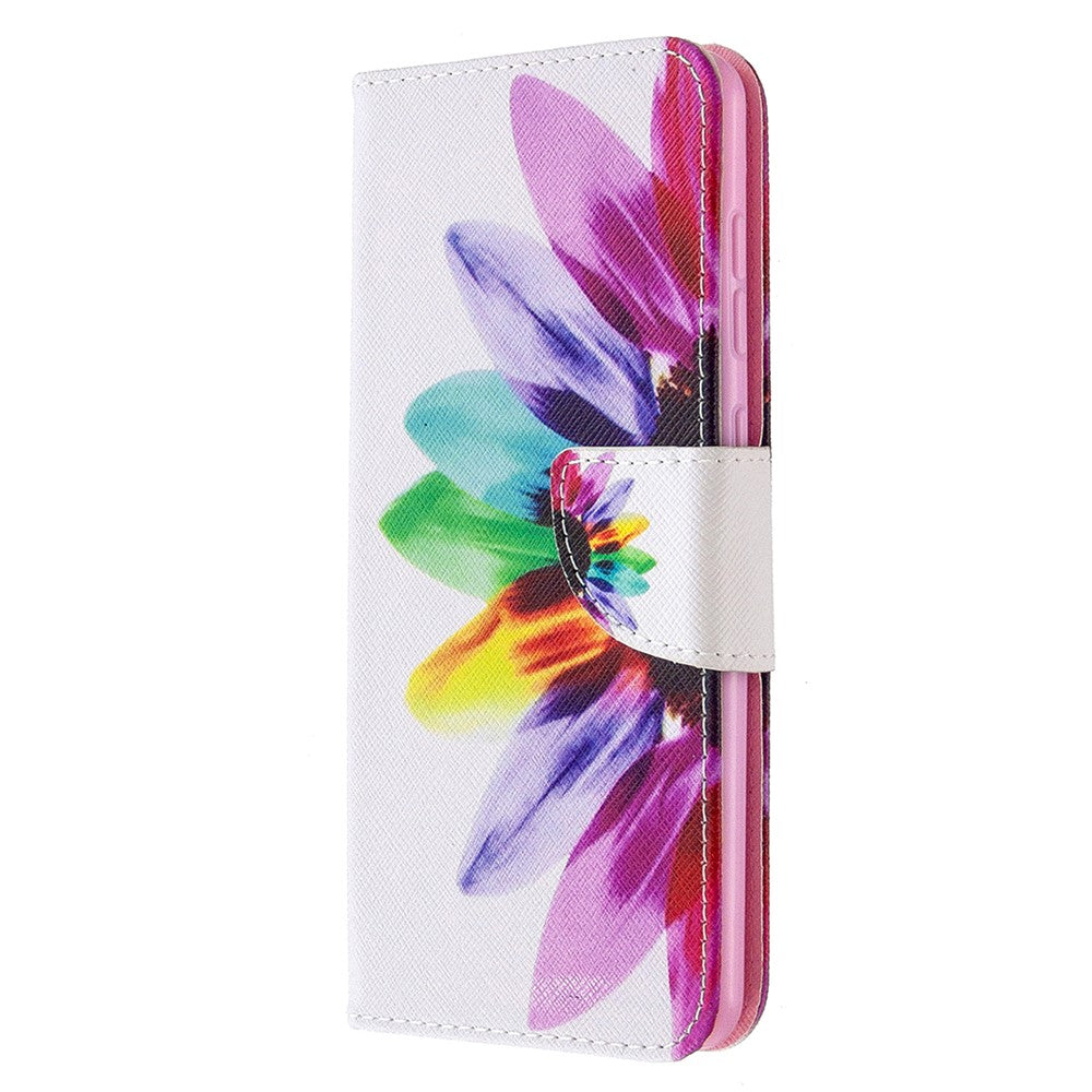 Pattern Printing Leather Wallet Protective Case for Samsung Galaxy A31