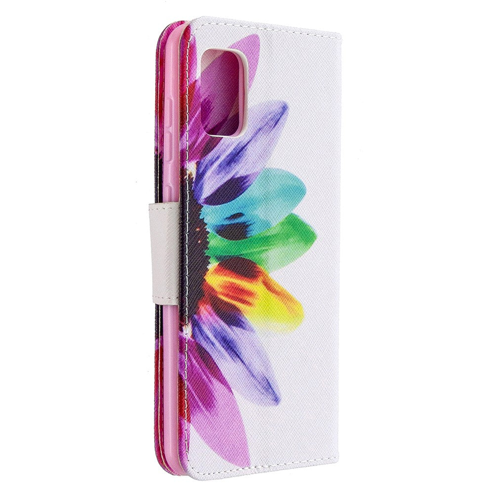 Pattern Printing Leather Wallet Protective Case for Samsung Galaxy A31