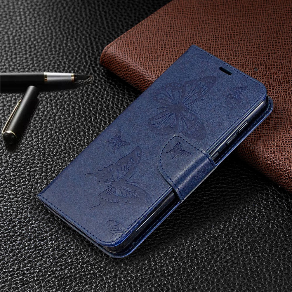 Imprint Butterfly Wallet Leather Case for Samsung Galaxy A31