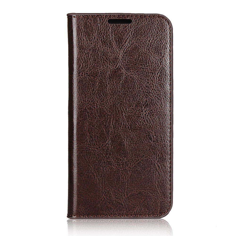 Crazy Horse Skin Plånboksfodral i äkta läder till Samsung Galaxy A41 (Global version)