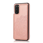 Imprint Mandala Flower PU Leather + TPU Phone Casing for Samsung Galaxy S20 4G/S20 5G