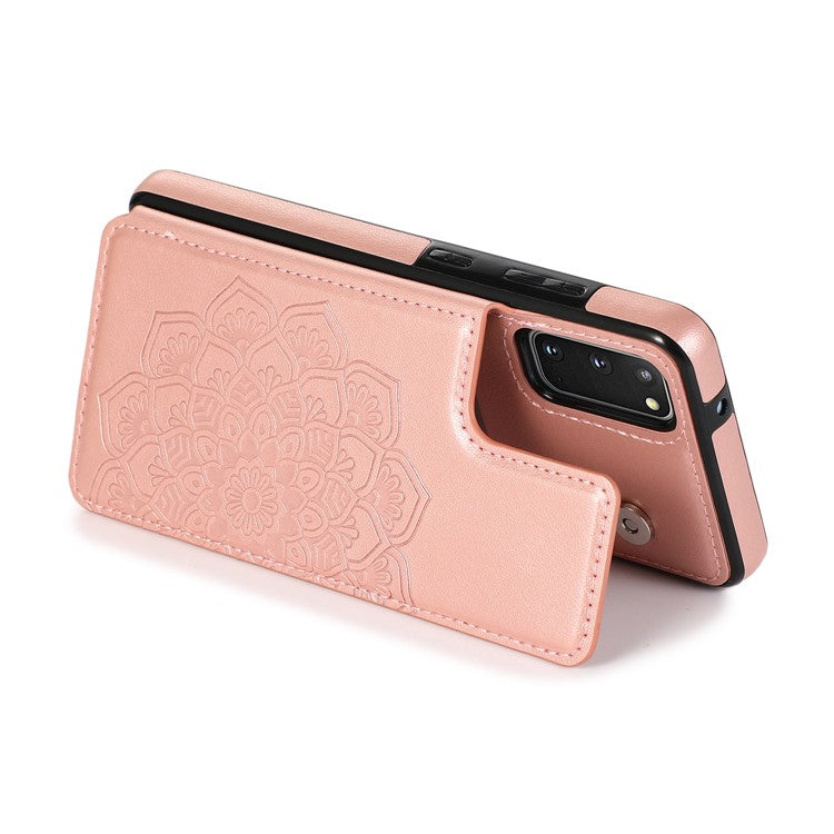 Imprint Mandala Flower PU Leather + TPU Phone Casing for Samsung Galaxy S20 4G/S20 5G